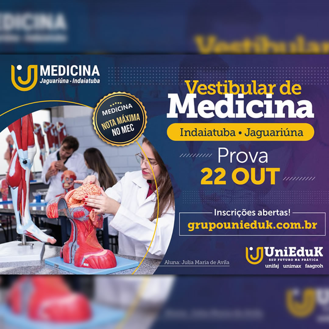 Grupo UniEduK est com inscries abertas para o vestibular de Medicina